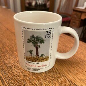 Vintage South Carolina Bicentennial USPS Commemorative Coffee Cup Mug